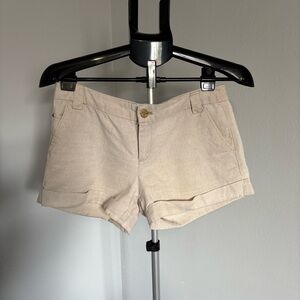 Smart casual linen shorts